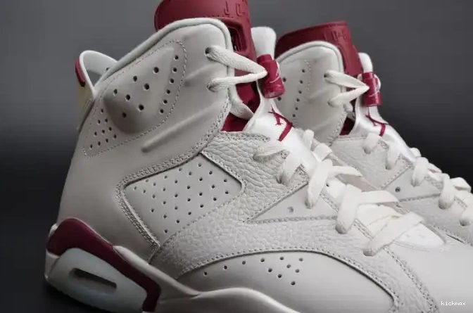 Cheap Maroon white 384664-116 Retro Jordan Air 6 0528